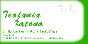 teofania katona business card